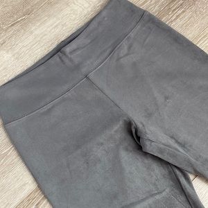 Orb designer grey faux suede legging size XS